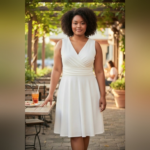 Tommy Hilfiger Dresses & Skirts - Tommy Hilfiger Cream Midi Dress